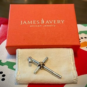 James Avery Forged Cross with 14k Gold Wrap